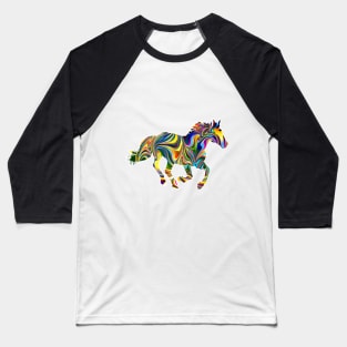 colorful horse Baseball T-Shirt